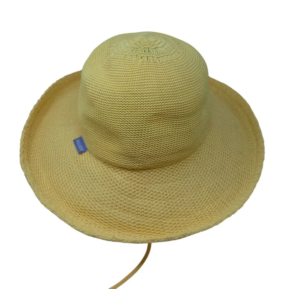 Wallaroo Hat Company Victoria Yellow‎ Poly-Straw Sun Protection Hat
